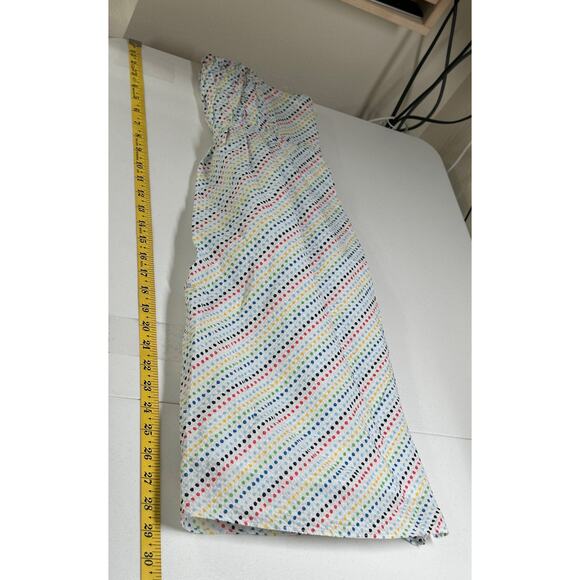 Lilly Pulitzer Dress Womens 2 White Rainbow Polka Dot Strapless Seersucker Beach - Picture 12 of 12